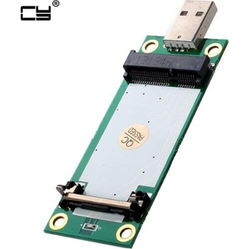 Mini PCI-E Wireless WWAN to USB Adapter Card with SIM Card Slot Module Testing Tools