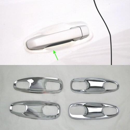 OUBOLUN ABS car accessories Car body kits door handle bowl cover For TOYOTA 2014 Prado