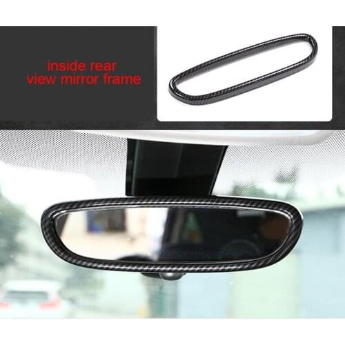 Rear View Mirror Frame For Bmw Carbon Fiber 2015-2019 1pc 2 Series Iran Tourer F46 218i 220i Inside
