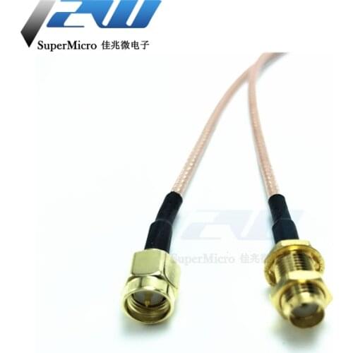 SMA male to SMA female Pigtail RG316 low loss RF cable plug to jack connector for WIFI FPV Antenna GSM, LAN 0-6Ghz