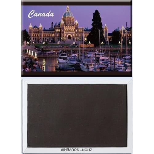 Travel souvenirs Canada british columbia parliament illuminated 22777 Creative refrigerator gifts for friends