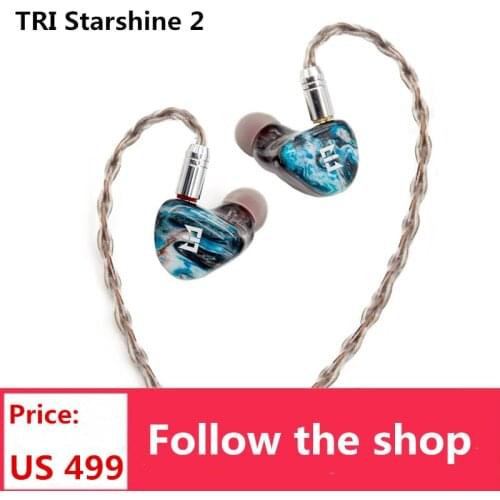 TRI Starshine 2 Electrostatic Drive+2BA Units HIFI In Ear Earphones Monitor Headphones Noise High-end Earbuds TRI Starsea I3 I4