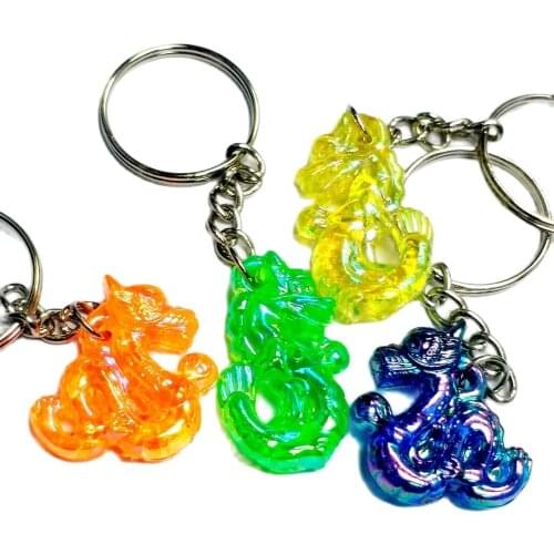 18pcs Chinese Dragon with Keychain 534 Charms Fashion Girl Kid Birthday Party Favor Pinata Cake Topper Decoration DIY Home Craft