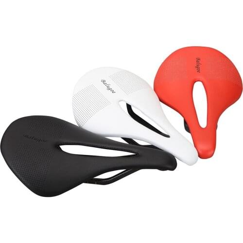 EC90 Hollow Ultra Light Widened Full Carbon Fiber + Leather Road Bike Mountain Bike Thin Seat Saddle Riding Accessories