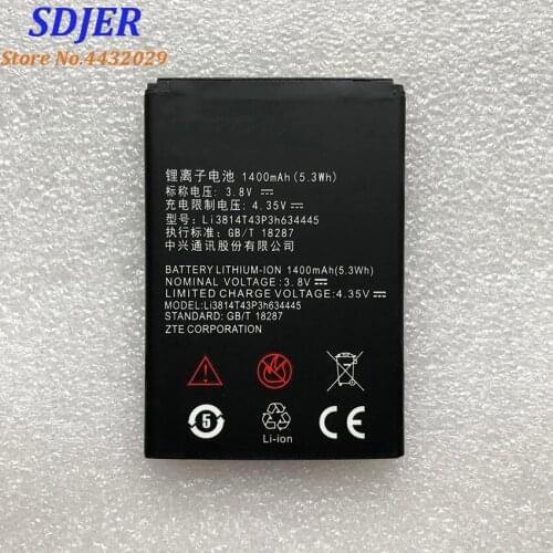 High Quality Li3814T43P3h634445 1400mAH Original Phone Battery For ZTE Blade A112 L110 V815W Smart Mobile Phone