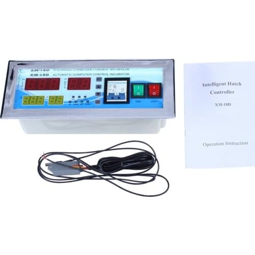 XM-18D Automatic Egg Incubator Controller Digital LED Temperature Controller Temperature Humidity Sensors Egg Hatcher Controller