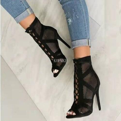 2021 Sexy Pumps Rome Femmes Sandales Womens Ladies High Heels Gladiator Summer Party Shoes Kopmkp Zapatos De Mujer Tacon