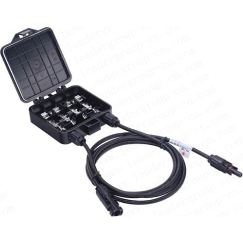 10pcs Top quality 4 way PV Junction Box Combiner Boxes 3 Diodes Solar JB for Solar Energy System Connector