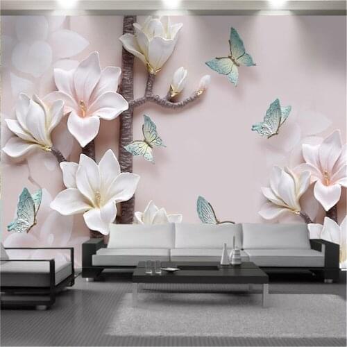Custom 3D Mural Wallpaper Home And All Kinds Of Beautiful Flowers TV Background Wall Decoration Mural Wallpaper