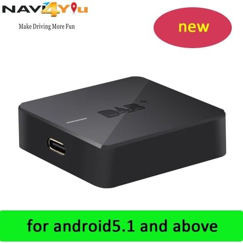 DAB+ Digital Car Radio Broadcast Aerial Amplified Antenna for Android 7.1/8.1/9.0/10.0 Car Radio DVD Player with USB Port Type C