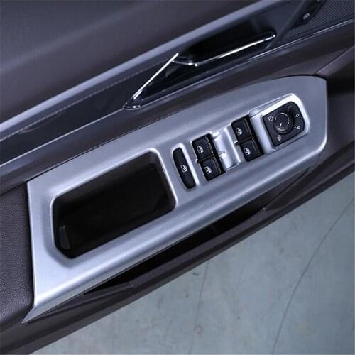 For Volkswagen VW Atlas Teramont 2017 2018 2019 Accessories Car Interior Window Lift Button Trim Inner Door Armrest Cover Trims