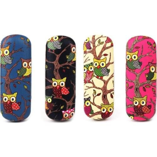 Glasses Box Cartoon Owl Animal Cute Sunglasses Storage Protector Portable Cases