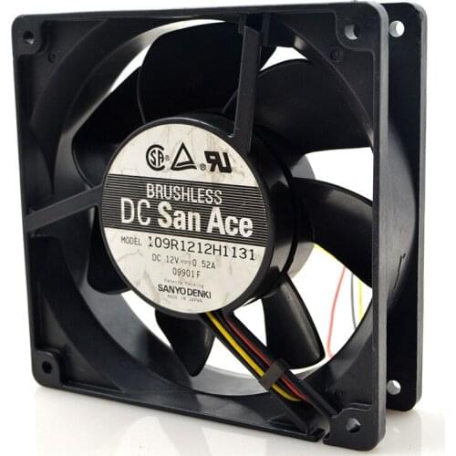 FOR Sanyo 109R1212H1131 12V 0.52A 12CM 12038 Inverter cooling Fan