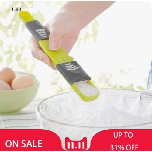 Measure Spoons Measuring Cup Double End Eight Stalls Adjustable Scale Metering Spoon Popular New Scale Baking Kitchen Tools