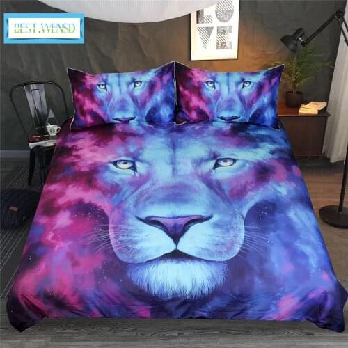 Bed Linens Bamboo Fiber 3d Animal Bed Sets Comforter Bedding Sets Tiger Double Quilt Cover Set Winter Soft Comfortable Bedspread