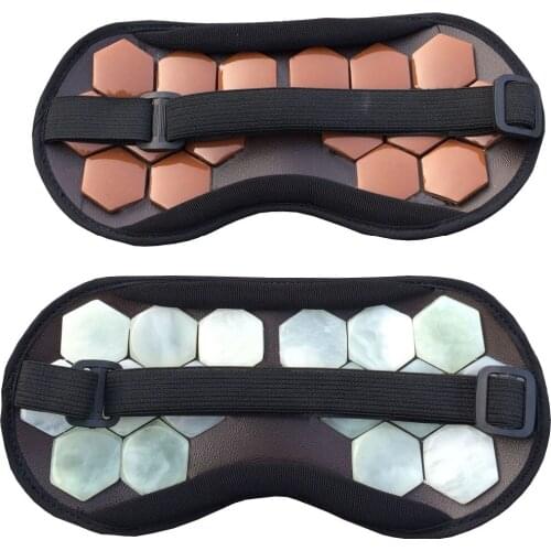 Korea Tourmlaine germanium stone goggles jade goggles negative ions eye mask eyeshade magnetic health care high quality freeship