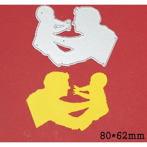 Metal Cutting Dies father hug baby 2021 New Crafts Die Stencil For DIY Scrapbooking Paper Cards Embossing Die template