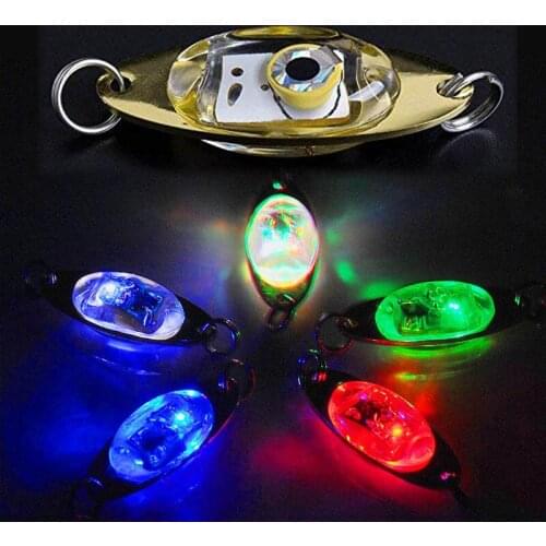 Flashing Light Bait Lure LED Lighted Bait Flasher Saltwater Freshwater Bass Halibut Walleye Lures Attractant Offshore
