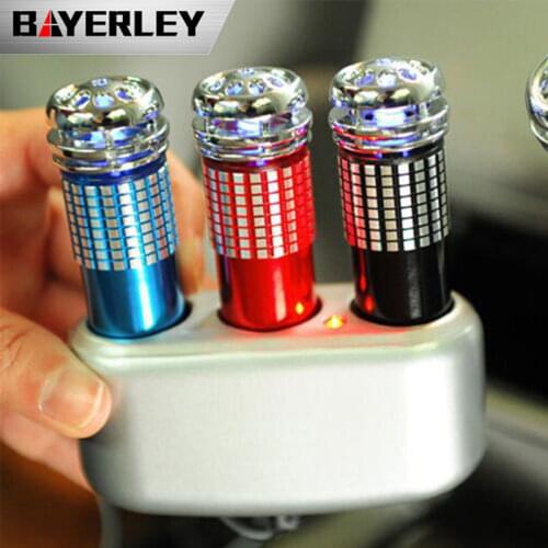 Mini Car Air Purifier 12V Mini Auto Car Fresh Air anion Ionic Purifier Oxygen Bar Ozone Ionizer cleaner Vehicle Air Freshener