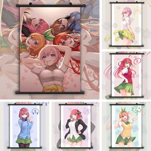The Quintessential Quintuplets Nakano HD Canva Wall Poster Scroll Room Decor