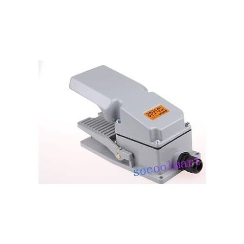 Nonslip Metal AC 250V 15A NO NC Momentary Single Action Foot Switch w Guard