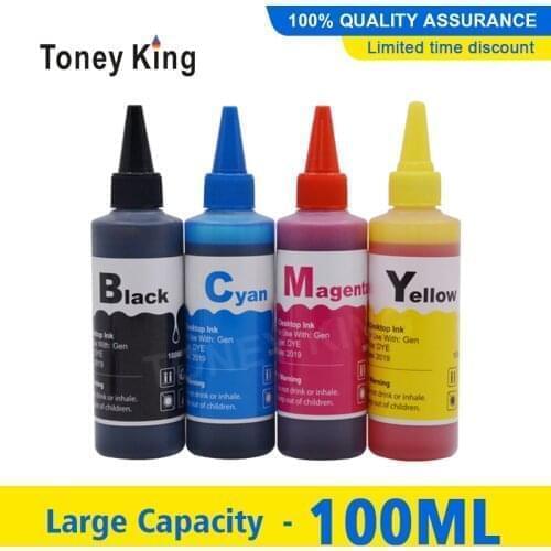 Toney King 100ml Printer Ink For HP 304 304XL 650 650XL 652 652XL 662 662XL 818 818XL 901 901XL Ink Cartridge