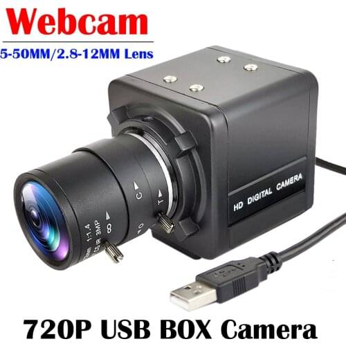 HD USB Webcam 1280*720P 5-50mm 2.8-12mm Varifocal Lens 720p CMOS Surveillance Machine Vision USB Web Camera