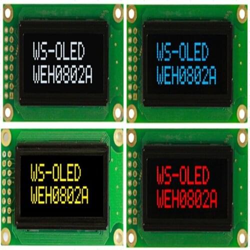WEH000802A Winstar is 8x2 OLED mini display (1.2") which has the same outline size,RED character display new and original