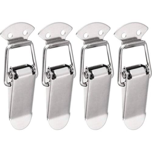 Toggle Latch Iron plating Loaded Latches Locks Catch Clamp Clip for Trunk, Case, Box 92 Length - Pack of 4