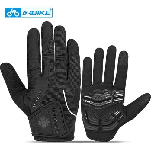 INBIKE Winter Cycling Gloves Touch Screen GEL Bike Gloves Sport Shockproof MTB Road Full Finger Bicycle Glove For Men Woman