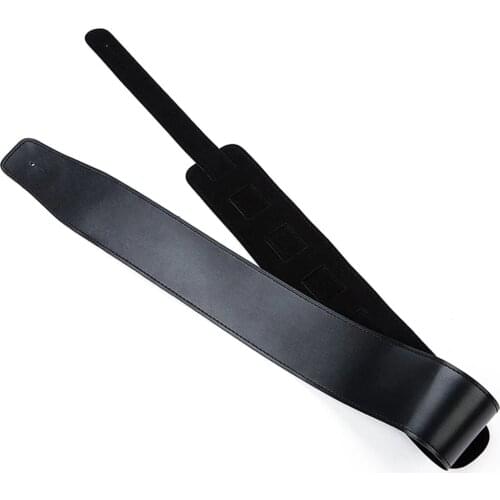 1pc Guitar Bass Belt Guitar Straps Leather Belt Padded Shoulder Straps Guitar Strap Belt Thick Straps Black Guitar Accessories