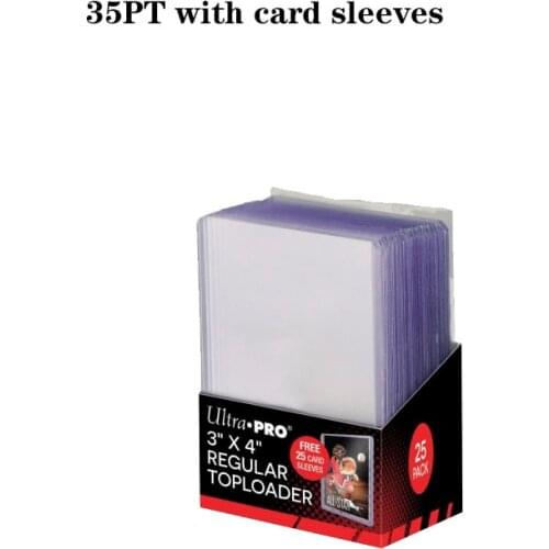 25PCS/BOX 35PT Ultra.Pro Transparent Toploader Card Holder Card Sleeves Suitable for Protect Collecting Star CARDS/PKM/TCG
