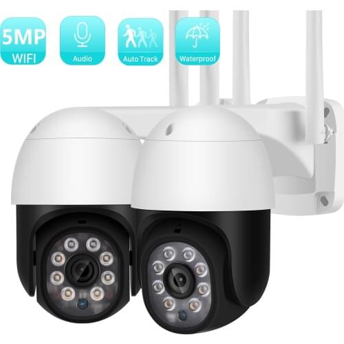 3MP 5MP PTZ IP Camera 1080P Outdoor WiFi Auto Tracking Humanoid Detection Full Color IR Night CCTV Wireless Audio Surveillance