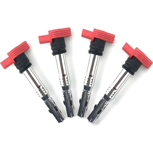 4Pcs Car Ignition Coil For VW Jetta Golf Passat Tiguan CC For Audi A3/4/5/6/7/8 TT Q3/5 R8 OEM NO. 06E905115 ABCDE 07K905715F