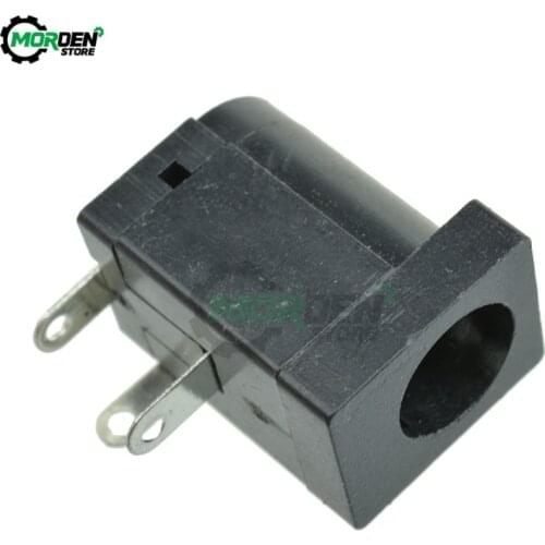 50Pcs 5.5x2.1mm DC Power Socket DC Connector Supply Barrel-Type Right Angle PCB Mount Terminals Male and Female Plug Jack Socket