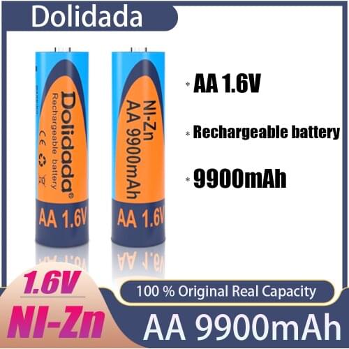 9800mah 1,6v batterie rechargeable pour jouets, lampes solaires MP3, cameras numeriques RC MP4, voitures et chargeurs USB