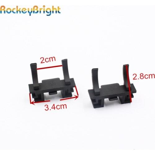 Rockeybright 4pcs H7 led headlight base for ford focus Car LED H7 Bulb Holders clip adapter socket for automobile led headlight