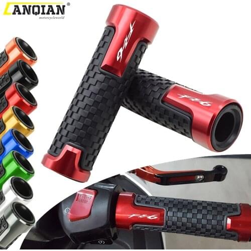 For Yamaha FZ6 FAZER 600 FZ6R FAZER600 FZ6S FZ6N FZ 6 R S N FZ 6R 6S 6N 7/8" Motorcycle CNC Rubber Handlebar Grips Hand Bar Grip