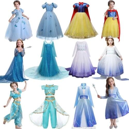 Girls Halloween Costumes Kid Birthday Gifts Baby Girls Princess Role Dress Up Party Vestidos Children Cosplay Costume Girls