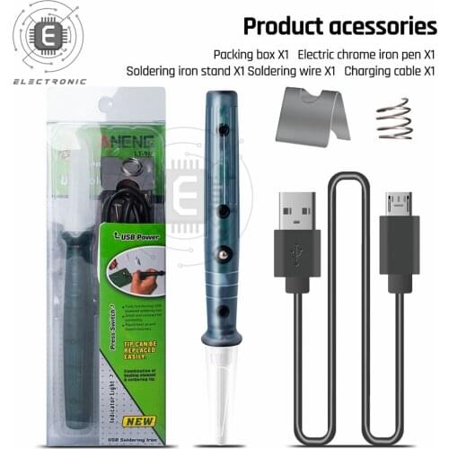 Soldering Iron Kit 8W Adjustable Temperature Electric Soldering Iron Welding Tools For Electronics USB Electric Solder Iron