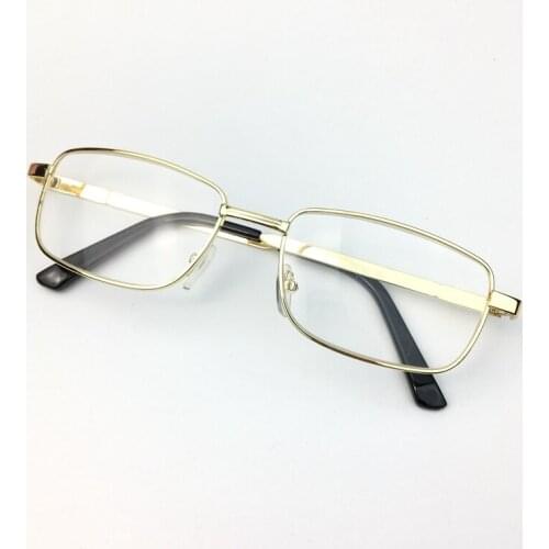 The New 2020 Square metal frame reading glasses Womens Men Unisex Hyperopia glasses fashion Send elder gifts