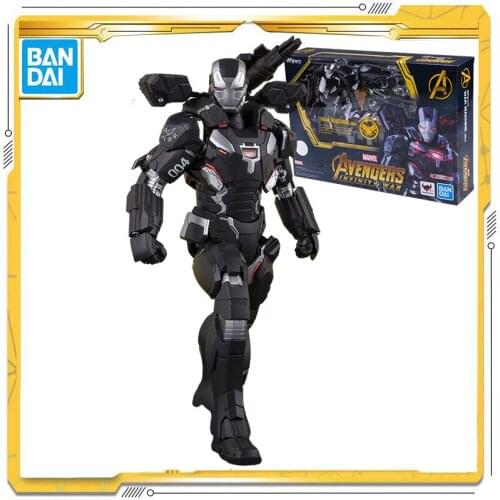 Original BANDAI SHF Marvel Avengers: Infinity War Iron Man War Machine Mark4 MK4 Anime Action Figur Toy for Child Halloween Gift