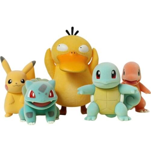 Pokemon Pikachu Charmander Bulbasaur Squirtle Psyduck Cute Action Figure Model Toys