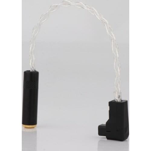 Preffair Hi-End High Purity 99.998% Silver Plated Iris Connector to 2.5mm Female Earphone Headphone Cable Audio Adapter Cable