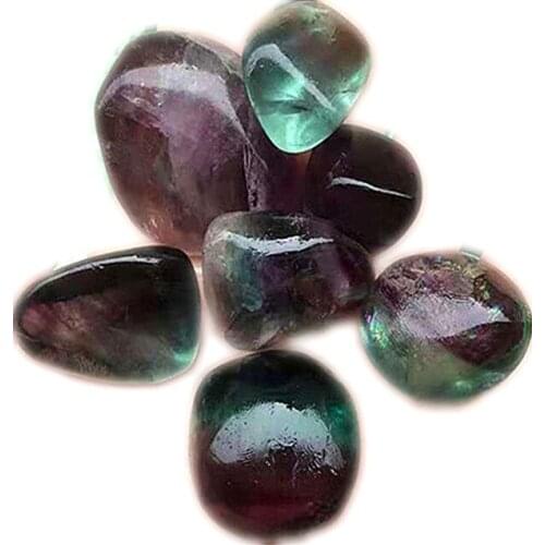 Rainbow Fluorite Tumbled quartz Gemstone healing crystals stone for decoration
