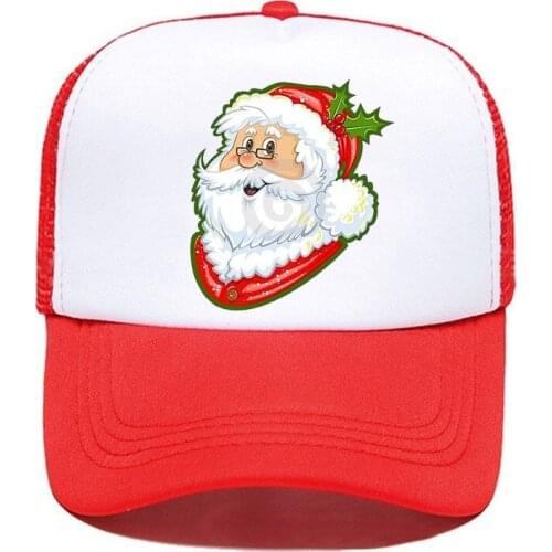 Christmas Adjustable 1PCS Mesh Cap Custom Logo Hat BlacK Red Green Snapback Wholesale White Men Women Simple Casual Wholesale