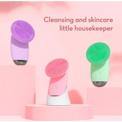 Face Scrub Washing Brush Makeup Tool Ultrasonic Waterproof Mini Electric Facial Beauty Cleanser Brush Skin Care Tools