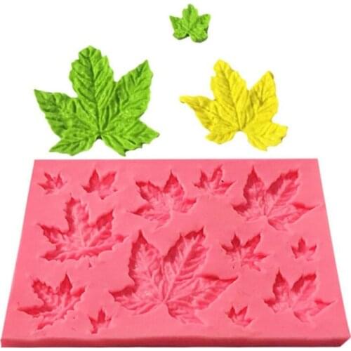 3D Silicone Baking Mold DIY Butterfly Maple Leaf Mould Chocolate Fondant Cake Decorating Tool Temperature Resistance