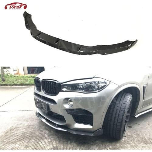 Carbon Fiber Front Bumper Lip Spoiler For BMW X5M F85 X6M F86 2015 2016 2017 2018 HM Style Head Lip Shovel