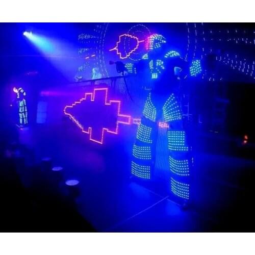 Led robot costume /LED Clothing/ LED Light suits/ LED Robot suits/ Luminous costume